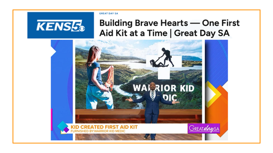 Featured on KENS 5: Warrior Kid Medic Empowering Kids With Life-Saving Skills