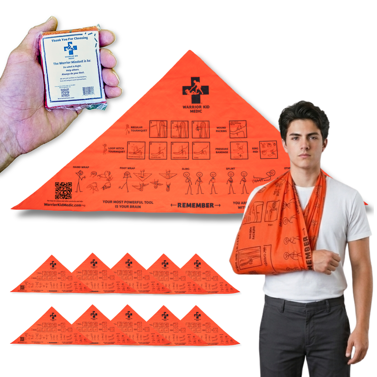 Medic Multi-Tool | First Aid Triangular Bandage and Emergency Survival Use