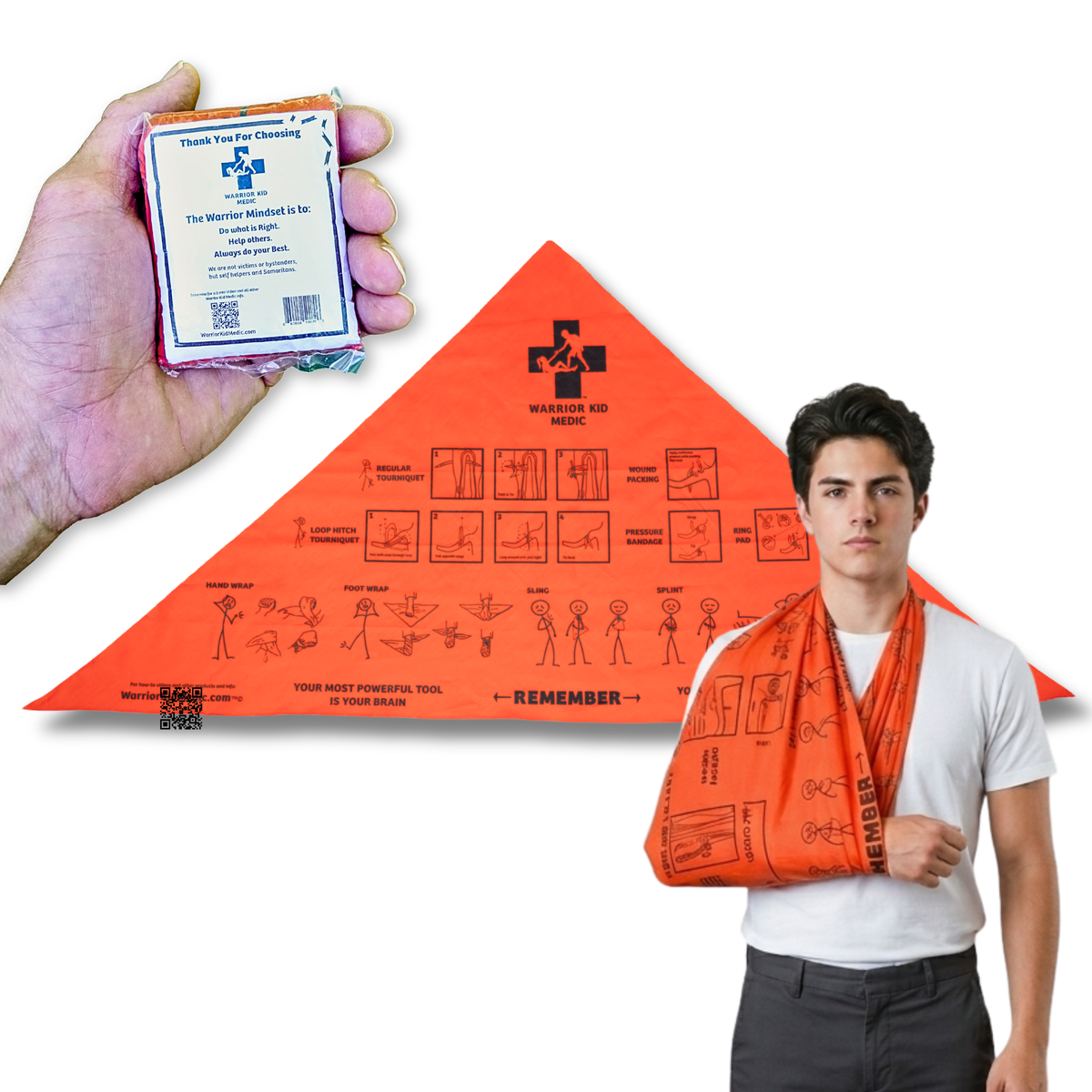 Medic Multi-Tool | First Aid Triangular Bandage and Emergency Survival Use