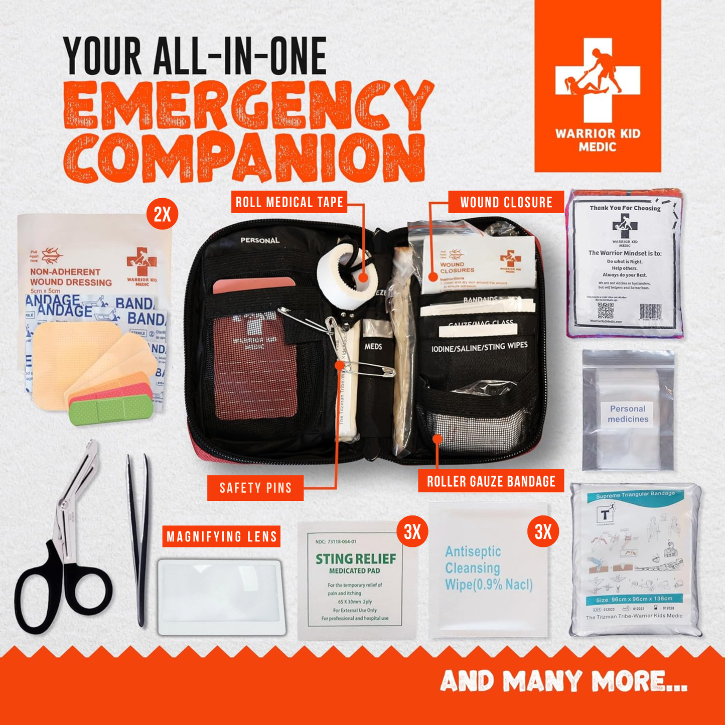 Compact first aid kit easy to carry anywhere