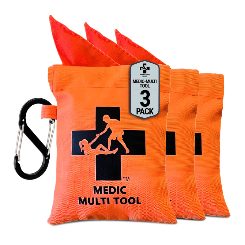 Warrior Kid Medic Multi tool Triangular Bandage 3 pack