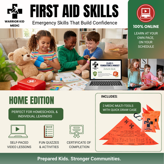 First Aid Training Online Course - Home Edition with 2 Free Medic Multi Tool