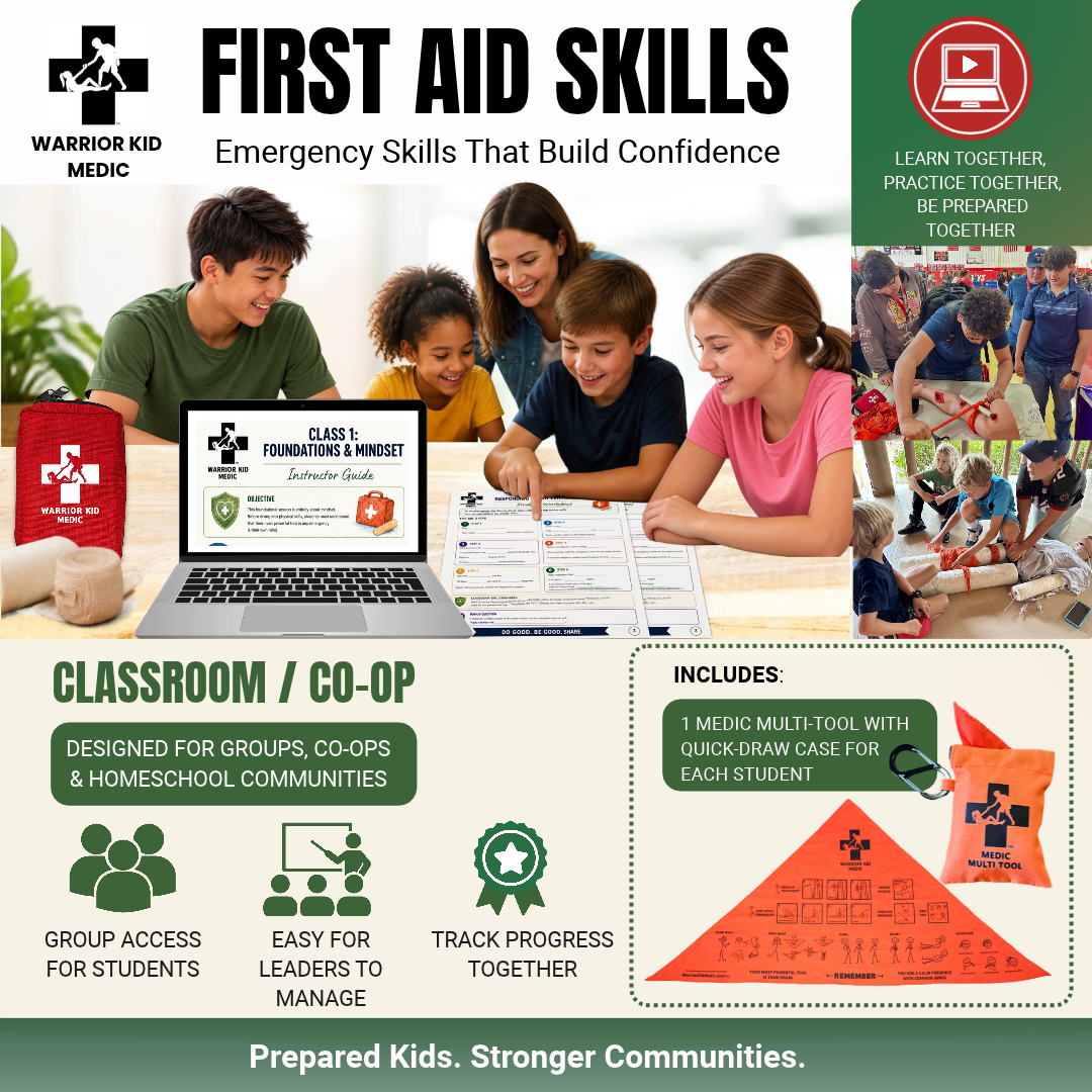 Classroom/Co-op - First Aid Training Online Course (Free 1 Medic-Multi Tool with Quick Draw Case)