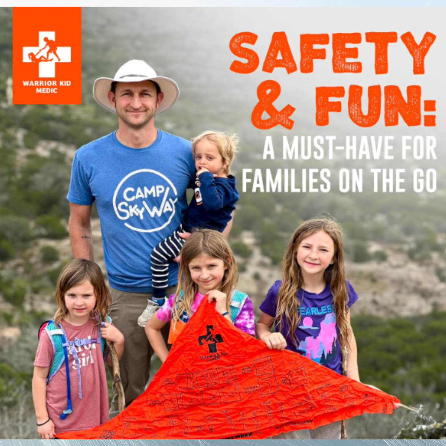 Warrior Kid Medic Multi-Tool – Multi-Use Triangular Bandage First Aid Bandage Emergency Care