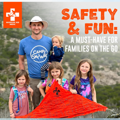 Warrior Kid Medic Multi-Tool with Quick Draw Case – Multi-Use Triangular Bandage First Aid Bandage Emergency Care