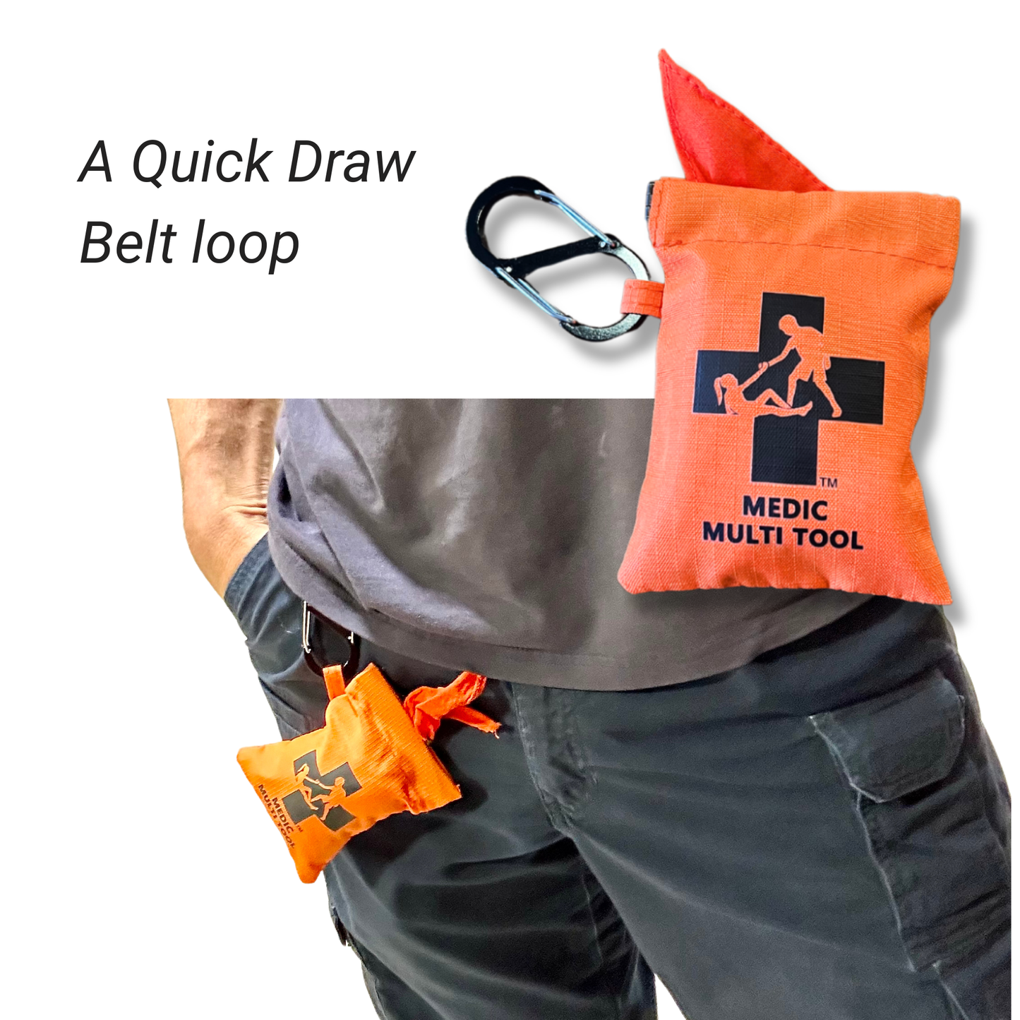Medic Multi-Tool with Quick Draw Case | First Aid Triangular Bandage and Emergency Survival Use
