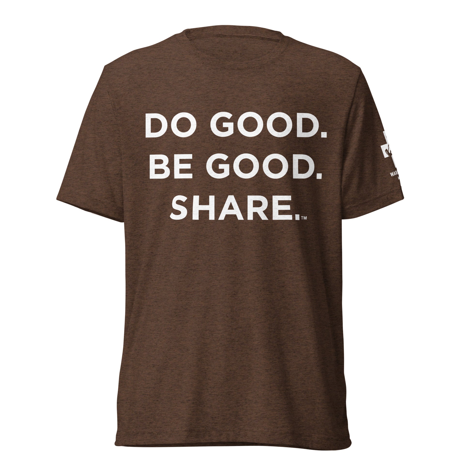 unisex tri blend t-shirt Brown