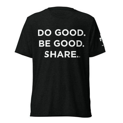 unisex tri blend t-shirt solid Black