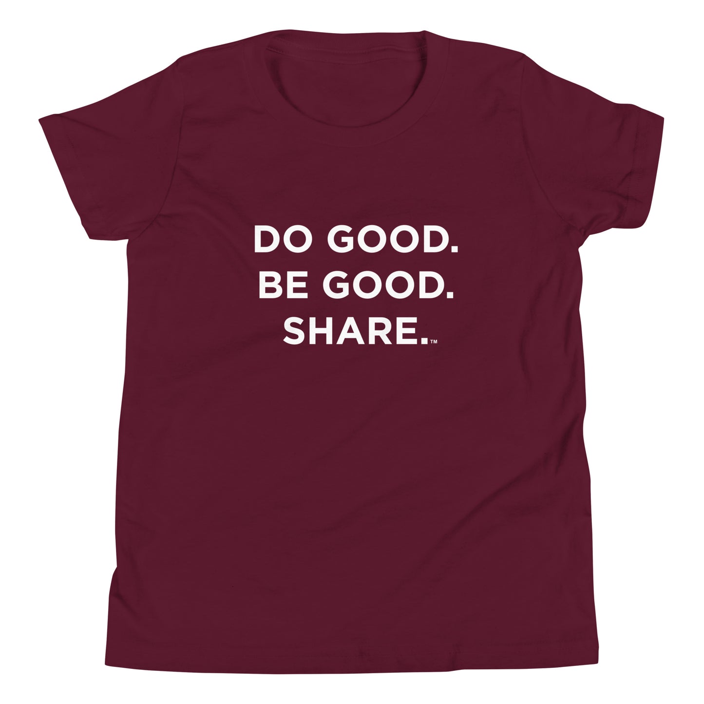Youth staple tee Maroon