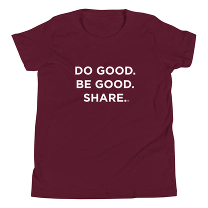 Youth staple tee Maroon