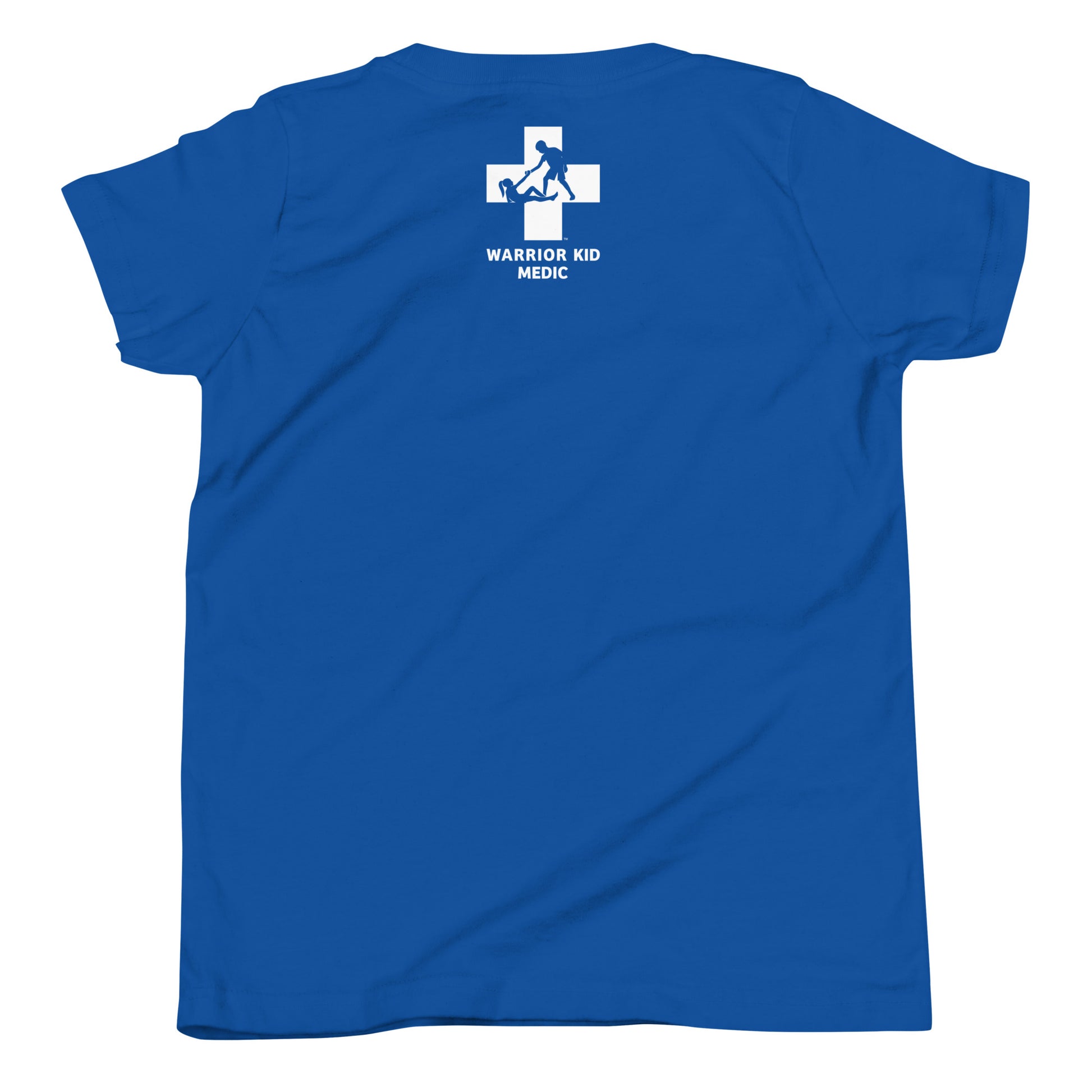 Youth staple tee true royal back